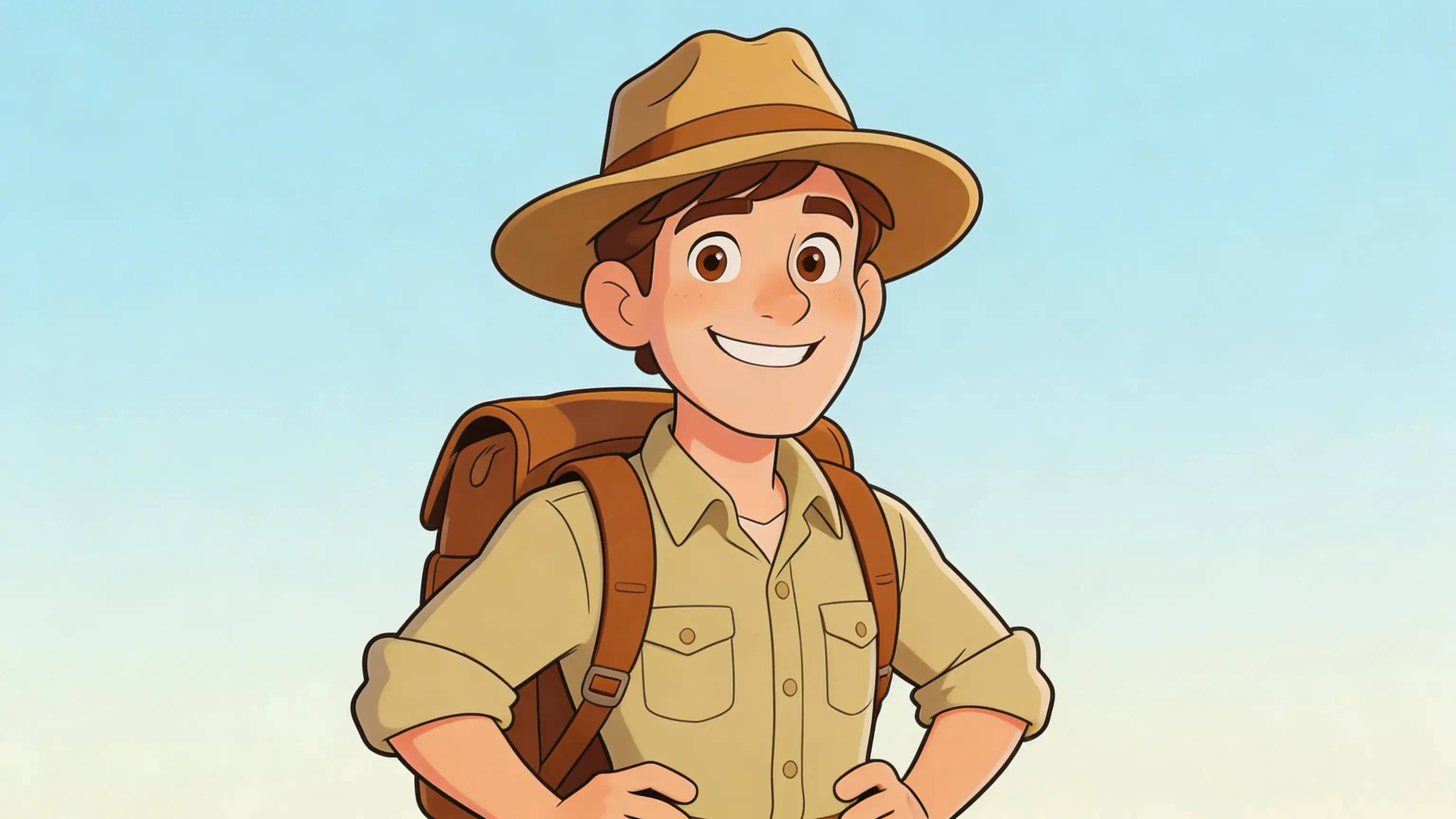 Cartoon character rendered in Classic Cartoon style with clean outlines