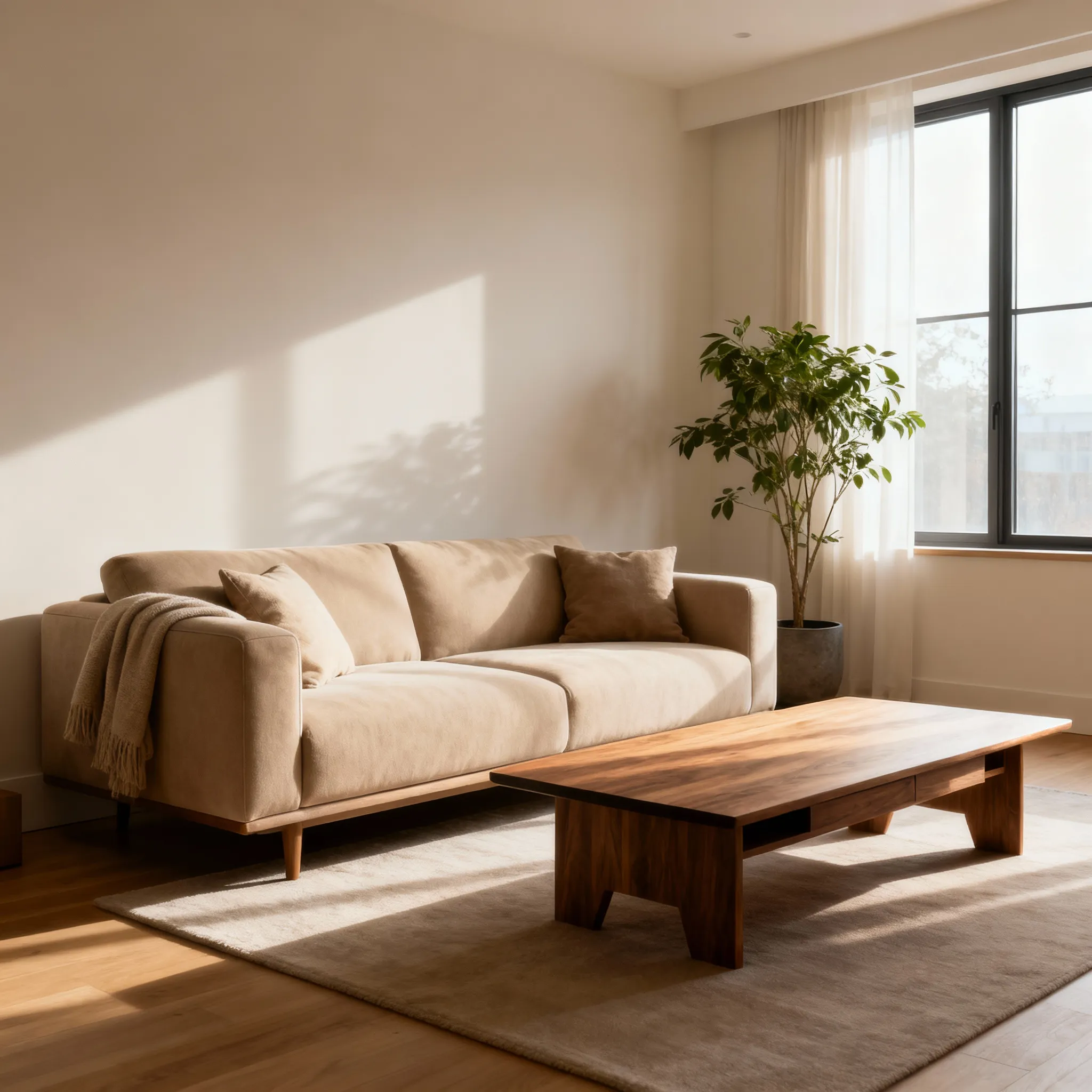 Original room photo before AI Christmas photo scene transformation