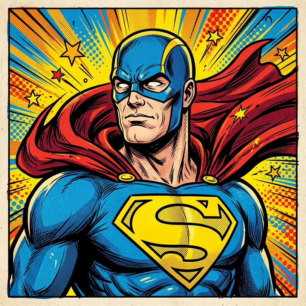 Classic Comic Superhero