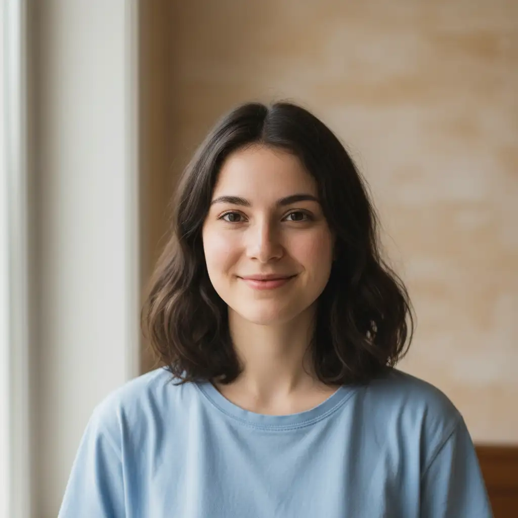 Original portrait photo before being transformed into chibi art