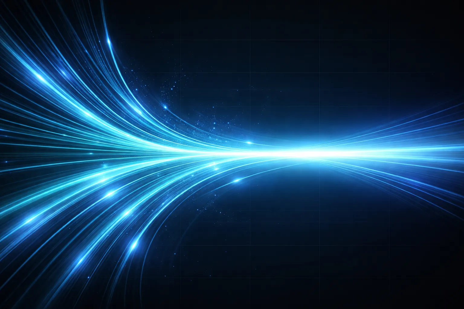 Flowing energy streams converging into a single luminous beam, representing streamlined single-line prompt optimization