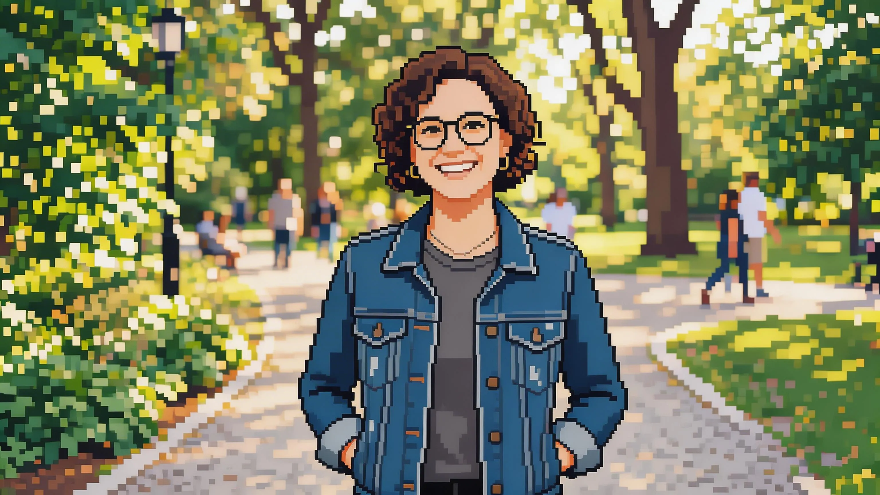 Same subject faithfully preserved as pixel art after photo to pixel art conversion