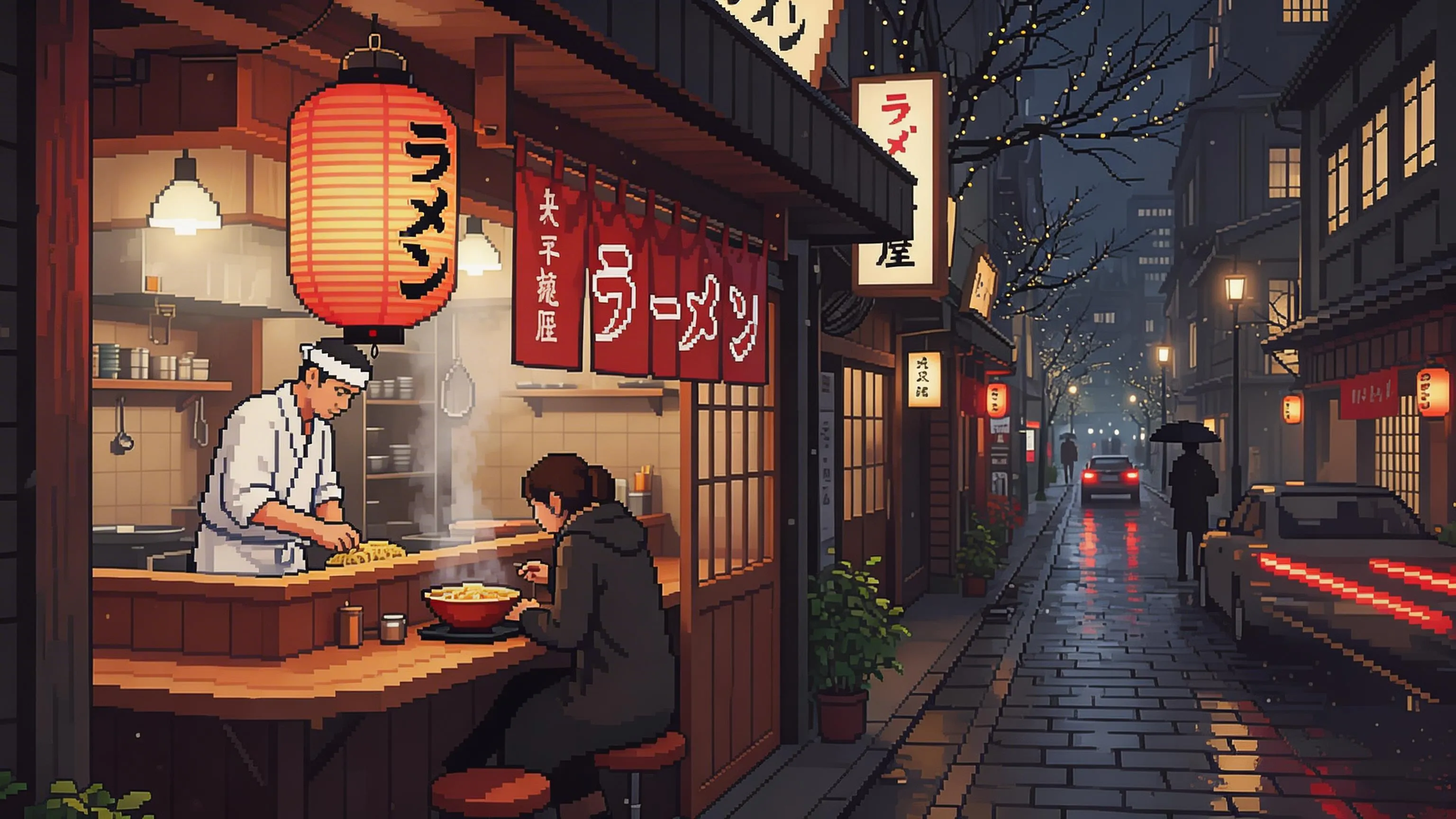 8-Bit Classic pixel art version after photo to pixel art conversion with blocky pixels and limited palette