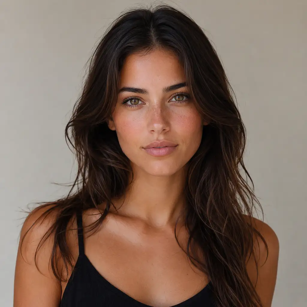 Preview AI generated beautiful lady with tan skin