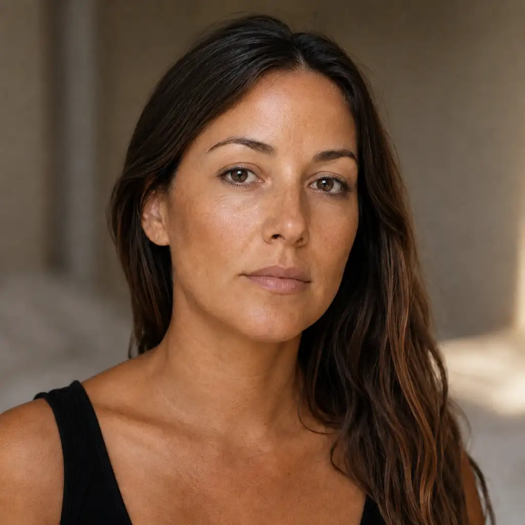 Same portrait after Auto Fix correction showing natural, balanced skin tone