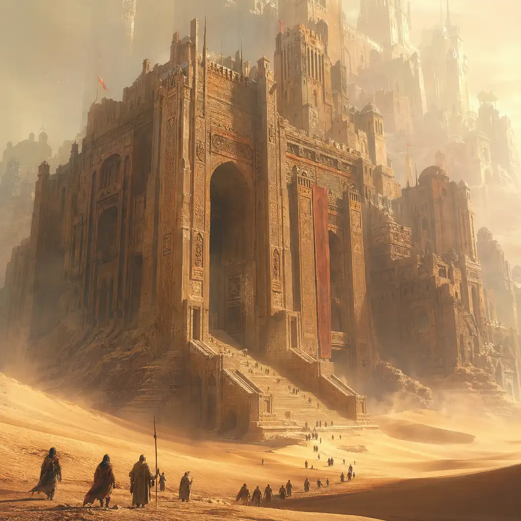 Colossal desert citadel